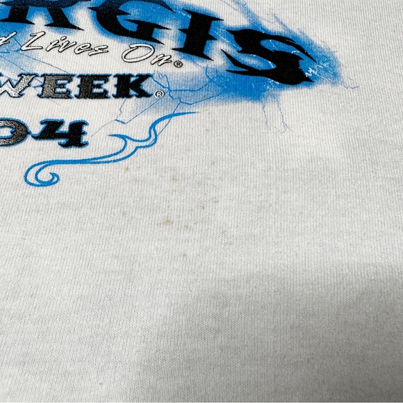 Vintage Sturgis Bike Week 2004 Black Hills Rally Graphic {Hanes} T-Shirt Mens XL - Picture 8 of 11